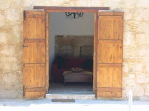 A traditiona Cypriot house and door